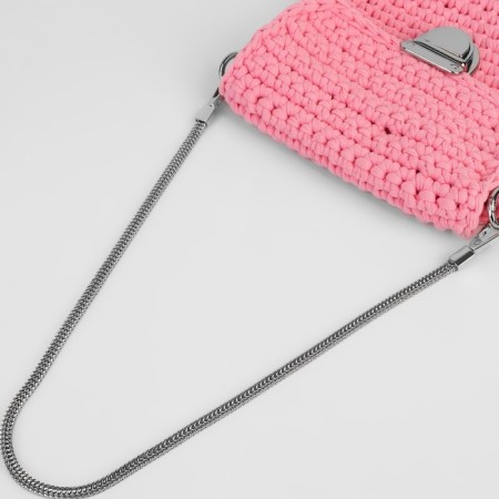A chain for a bag, with carbines, d = 6 mm, 60 cm, silver color-2