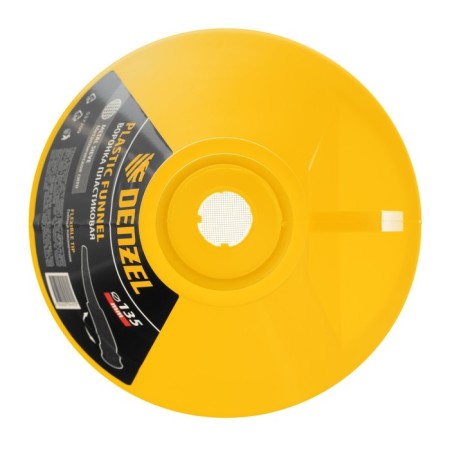 Plastic funnel Denzel, 135 mm with a metal sieve and a flexible tip-3