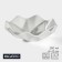 Porcelain salad magistro "abundance", 260 ml, d = 15 cm, white color
