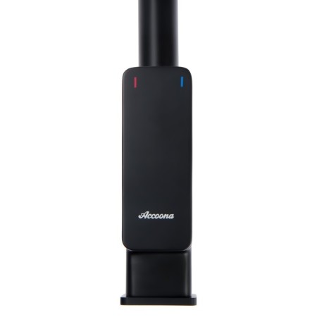 Accoona A51126F kitchen mixer, single -leaf, pouring 189 mm, going on drinking, black-2