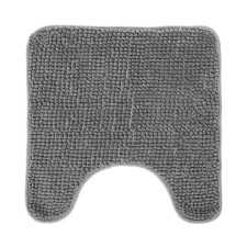 Toilet rug, Shenill, 45x45 cm, microfiber, gray