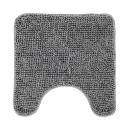 Toilet rug, Shenill, 45x45 cm, microfiber, gray