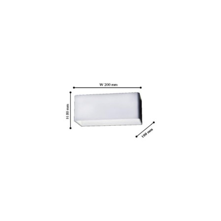 Wall lamp Twinser 200 mm, 100 mm, LED 6W-1