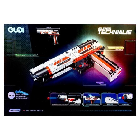 Designer Weapon Desert Eagle, shoots soft bullets, 345 parts-5