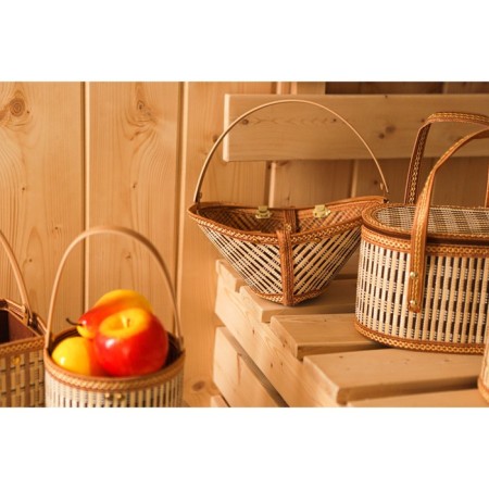 Basket for storage of the shares Nature, 28 × 19 × 14, bamboo-5