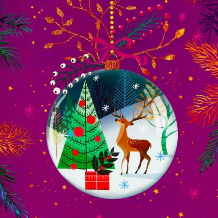 Package New Year's laminated "glass ball", 33 x 42.5 x 10 cm.-1