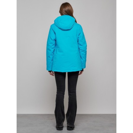 Ski jacket female, size 42, blue color-14