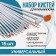 A set of brushes for building and design of nails, 15 pcs, 17.5 cm, white color