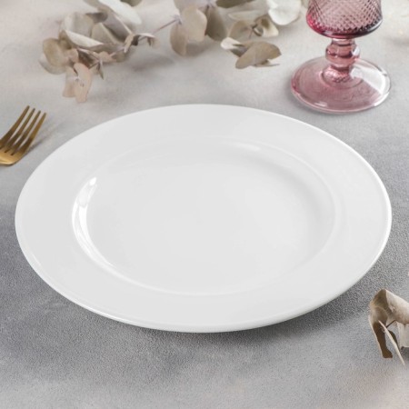 Porcelain dining Porcelain Wilmax England, D = 25.5 cm, white color-1
