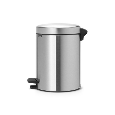 Brabantia Newcon bucket, plastic inner bucket, with a pedal, steel color, 5 liters-1