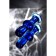 Sexus Glass anal plug, glass, blue, 13.5 cm, d = 4.5 cm