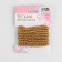 Decorative braid with beads, 6 mm, 2.7 ± 0.5 m, gold color