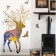 Sticker Plastic Interior color "Deer and bird" marble with gold set 2 sheets 30x42 cm 75994