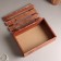 Wooden box 30 × 20 × 10 cm Gift with a rack cover, brave