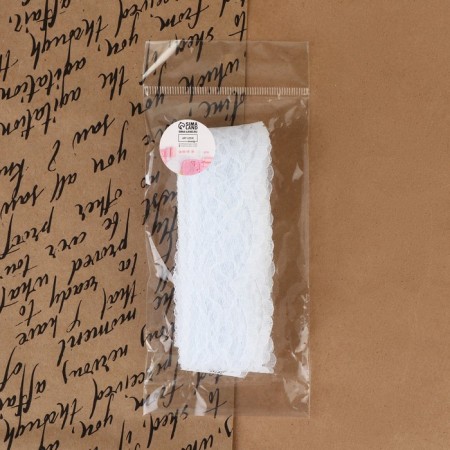 Capricon lace, 35 mm × 10 ± 1 m, white color-3