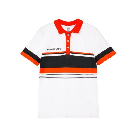 Polo for the boy PlayToday Five Elements, height 152 cm, white color-4