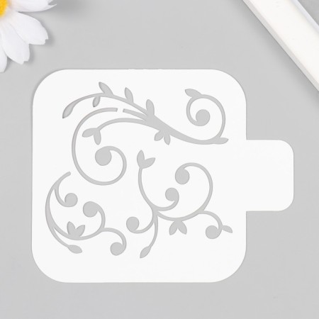 Plastic stencil "monogram" 9x9 cm