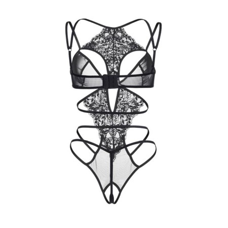 Erotic Body Erolata with lace toad, black color, size 50-52-8