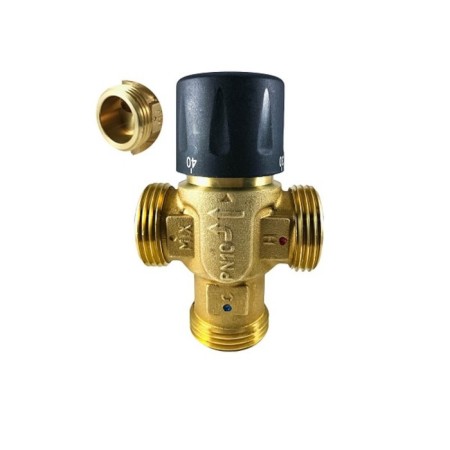 Thermostatic valve STI, mixing, 1 ", external thread, 25-50 ° C, brass-1