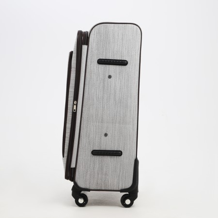 Big suitcase 28 ", lightning department, code castle, 4 wheels, outer pocket, gray color.-2