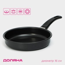 Flot Dilan Promo, D = 16 cm, plastic handle, anti -stick coating, black color