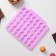 Form for marmalade Dolyan Fruit boom, silicone, 18.5 × 17.5 cm, 42 cells (2.2 × 2.2 cm), pink color