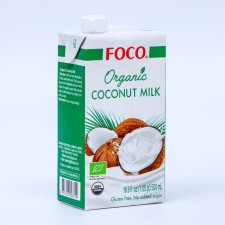 Foco Coconut milk Organic 500 ml, Tetra Pak