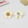 Clips children's "chosen" flower smile, color beige-brown