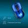Mouse call 675MW Black/Blue optical (1200DPI) Wireless USB for laptop (3but)