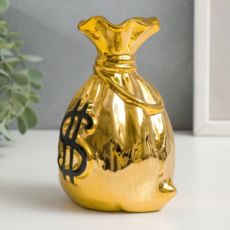 Piggy bank Ceramics "Back with dollar" MIX 12x10x6.5 cm-4