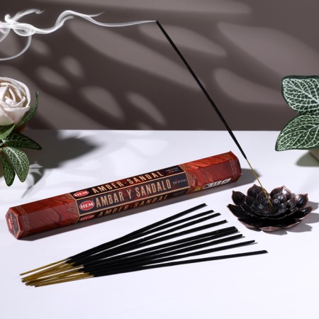 Incense Hem "Amber-Sandal. Amber Sandal", 20 sticks in packaging, hexagon
