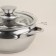 Stainless steel pan Sl Home "Olla", 2 l, d = 18 cm, h = 9 cm, with a lid, the capsule, induction