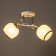 Frida chandelier 2he27 40W white-gold 46x25x26 cm Bayerlux