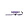Lace set purple: mask and gag