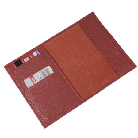 Passport cover, map for maps, red color-1