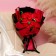 Exclusive bouquet of red soap roses, 11 pcs