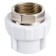 Combined "Politek" coupling, polypropylene, 40 mm x 1 1/4 ", internal thread