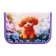 Penal 3 sections, tab inside, 140 x 210 x 40 mm, fabric, calligrata top block "Cute fluffy"