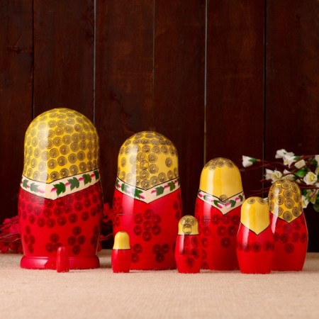 Matryoshka "Semenovskaya", 8 puppet, the highest category-1