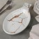 Porcelain dish for the supply "Marbl", 25.2 × 12.7 × 3 cm, white color