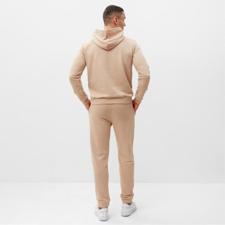 Men's tracksuit (hoodies, trousers) minku, beige color, size 48-4