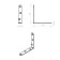 MK bracket, 100x100 mm, zinc coating, 20 pcs.