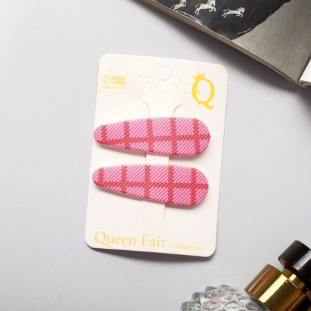 Invisibility for hair "Paula" (set 2 pcs) cage, 5 cm, pink