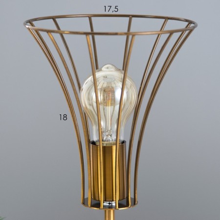 Board Lamp "Chilly" E27 40W gold 18x18x29cm Risalux-2