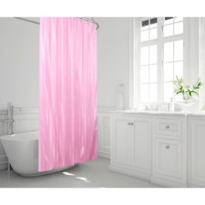 Rigone bathroom curtains, 180 x 200 cm, pink color