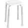 Stool with adjustable height, white color