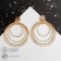 Earrings Metal "Pendulum" Color Gold