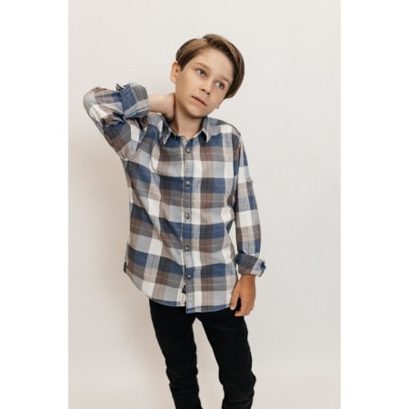 Surchaka upper for ISee boys, height 158-164 cm, blue color-8