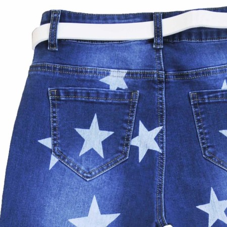 Jeans for girls, height 146 cm, blue color-4
