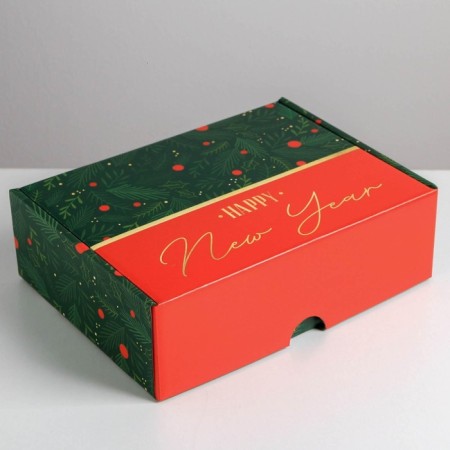 Folding box "Happy New Year", 30.7 x 22 x 9.5 cm, New Year-1
